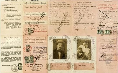 Joyce's Passport 1930